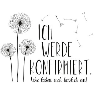 Rayher Motivstempel ICH WERDE KONFIRMIERT...Einladung 7,0 x 9,0 cm, 1 St.