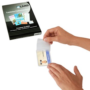 LMG Laminierfolien glänzend für Ausweisformat 125 micron, 100 St.
