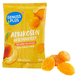 GENUSS PLUS APRIKOSEN Trockenfrüchte 150,0 g, 1 St.