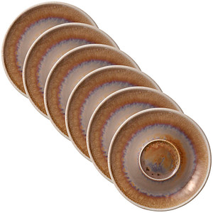 HEART & SOUL Untertassen Perfect Match Oyster braun Ø 16,0 cm, 6 St.