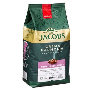 JACOBS CREMA HARMONIA ROUND & BALANCED Kaffeebohnen, Arabicabohnen kräftig, 1 kg