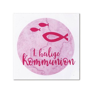 Rayher Wachsmotiv rosa Heilige Kommunion Ø 6,7 cm, 1 St.