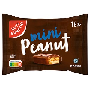 GUT&GÜNSTIG mini Peanut Schokoriegel, 1 St.