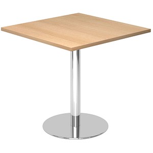 HAMMERBACHER Bistrotisch quadratisch Spanplatte eiche 80,0 x 80,0 x 74,5 cm, 1 St.