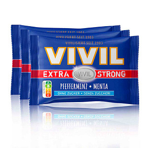 VIVIL® Extra Strong Pfefferminz Bonbons 75,0 g, 3 Pack