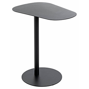 HAKU Möbel Beistelltisch oval Metall schwarz 53,0 x 38,0 x 60,0 cm, 1 St.