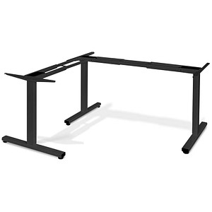 LMG elektrisch höhenverstellbares Schreibtischgestell schwarz ohne Tischplatte, T-Fuß-Gestell schwarz 100,0 - 180,0 x 57,5/69,8 cm