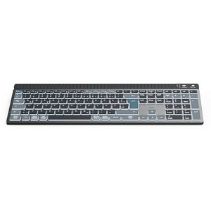 hama WK-750 Tastatur kabellos grau