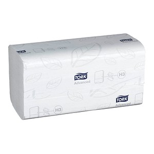 TORK Papierhandtücher 290163 H3 Advanced Soft Zick-Zack-Falzung 2-lagig 3.750 Tücher