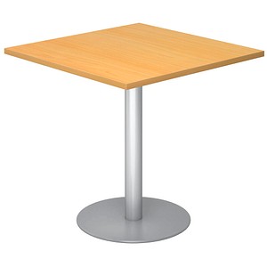 HAMMERBACHER Bistrotisch quadratisch Spanplatte buche 80,0 x 80,0 x 74,5 cm, 1 St.