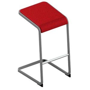 Quadrifoglio Barhocker C-STOOL OCSTOA01/34QI rot, 1 St.
