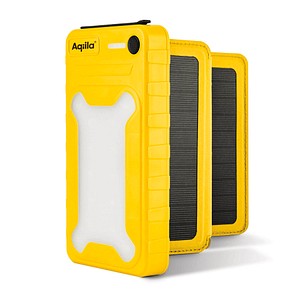 Aqiila® POWERBIRD BS10 Solar-Powerbank 10.000 mAh gelb