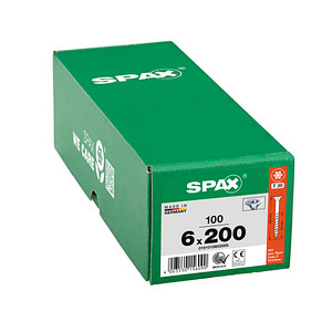 SPAX® Universalschrauben T30 Senkkopf WIROX 6 mm x 200 mm, 100 St.