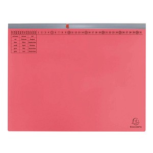 Exacompta Hängehefter Exaflex Karton rot DIN A4 1x kaufmännische Heftung, 25 St.