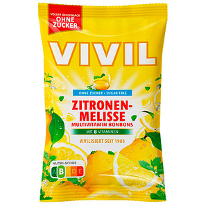 VIVIL® Zitronenmelisse ohne Zucker Bonbons 33 St./ 120,0 g, 1 Pack