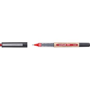 uni-ball eye broad UB-150-10E Tintenroller gold 0,6 mm, Schreibfarbe: rot, 1 St.
