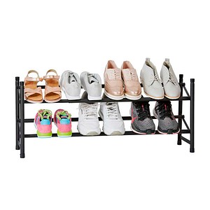 LOVE !T STORE !T Teleskop-Schuhregal LOFT schwarz 62,0 - 116,0 x 23,0 x 36,0 cm, 1 St.