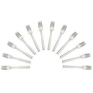 solex® Dessertgabeln Maya silber, 12 St.