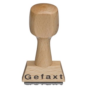 Textstempel "Gefaxt" ohne Logo, 1 St.