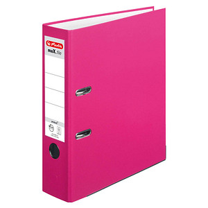 herlitz maX.file protect Ordner pink Kunststoff 8,0 cm DIN A4