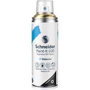 Schneider Paint-It 030 Supreme DIY Acrylspray Sprühfarbe gold metallic, 1 St.