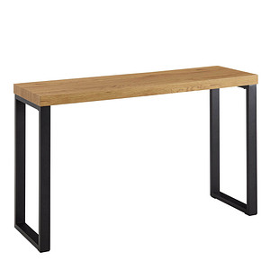 WOHNLING Konsolentisch rechteckig MDF-Platte eiche 120,0 x 39,0 x 76,0 cm, 1 St.