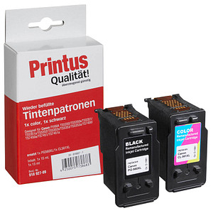 Printus  schwarz, color Druckerpatronen kompatibel zu Canon PG560XL/CL561XL, 2er-Set