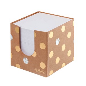 herlitz Zettelbox Pure Glam braun inkl. 700 Notizzettel, 1 St.