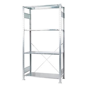 SCHULTE Schwerlastregal MULTIplus 150 Green 12740-4-CO2 silber 100,0 x 40,0 x 200,0 cm