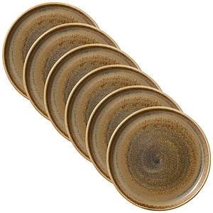 HEART & SOUL Dessertteller Perfect Match Cumin hellbraun Ø 21,0 cm, 6 St.