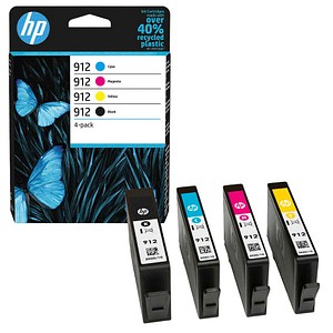 HP 912(6ZC74AE) schwarz, cyan, magenta, gelb Druckerpatronen, 4er-Set