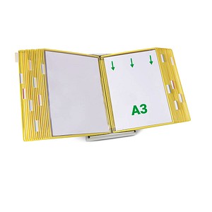tarifold Sichttafelsystem 433304 DIN A3 gelb mit 30 St. Sichttafeln, 1 St.