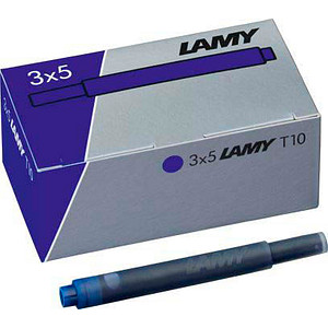 LAMY Tintenpatronen für Füller T10 königsblau, 15 St.