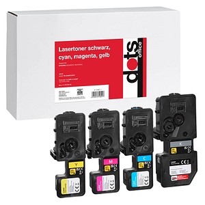 dots  cyan, magenta, gelb Toner kompatibel zu KYOCERA TK-5440K/C/M/Y, 4er-Set