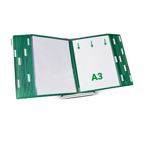 tarifold Sichttafelsystem 433305 DIN A3 grün mit 30 St. Sichttafeln, 1 St.
