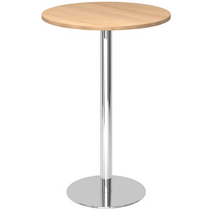 HAMMERBACHER Stehtisch rund Spanplatte eiche 80,0 x 80,0 x 111,6 cm, 1 St.