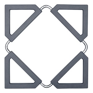 LURCH Untersetzer grau 12,5 x 12,5 cm, 1 St.