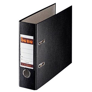 bene A5 Ordner schwarz Kunststoff 7,5 cm DIN A5 quer, 1 St.