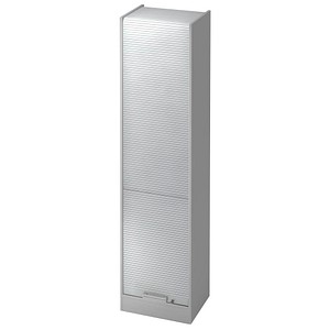HAMMERBACHER Akandia Rollladenschrank lichtgrau, silber 4 Fachböden 50,0 x 40,0 x 200,4 cm