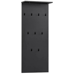MÖBELPARTNER Wandgarderobe Janne 153016 schwarz Holz 9 Haken 50,0 x 110,6 cm, 1 St.