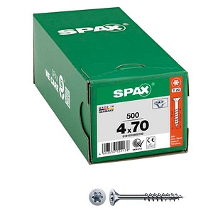 SPAX® Universalschrauben T20 Senkkopf WIROX 0191010400705 4 mm x 70 mm, 500 St.