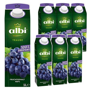 albi® Direktsaft Traube 6x 1,0 l