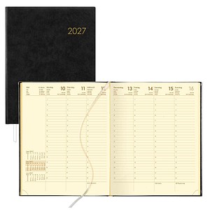 ZETTLER KALENDER Buchkalender Wochenbuch 2027 anthrazit, 1 St.