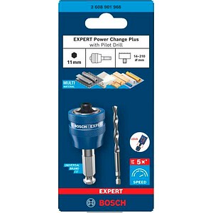 BOSCH Professional Zentrierbohrer für Lochsägen EXPERT Power Change Plus, Zentrierbohrer Ø 7,15 x 105,0 mm, 2-teilig
