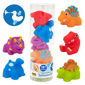 Idena Badespielzeug Spritztiere Dinosaurier mehrfarbig, 1 Set