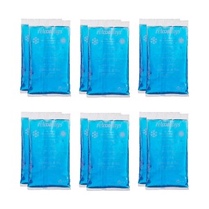 relaxdays Kühlpads Rechteck 10039564_0 blau 15,0 x 8,0 cm, 12 St.