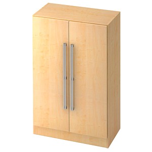 HAMMERBACHER Aktenschrank Akandia, V7550/3/3/NU ahorn 2 Fachböden 80,0 x 42,0 x 127,0 cm