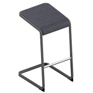 Quadrifoglio Barhocker C-STOOL OCSTOA01/2HAG anthrazit, 1 St.