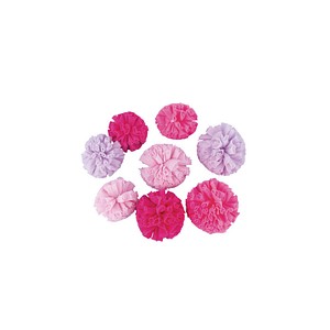 Rayher Pompons pink sortiert Ø 4,0-5,0 cm, 8 St.