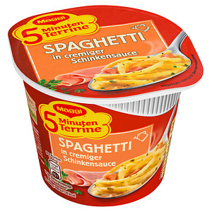 Maggi® 5 Minuten Terrine Spaghetti in Schinkensauce Fertiggericht 8 St., 8 St.